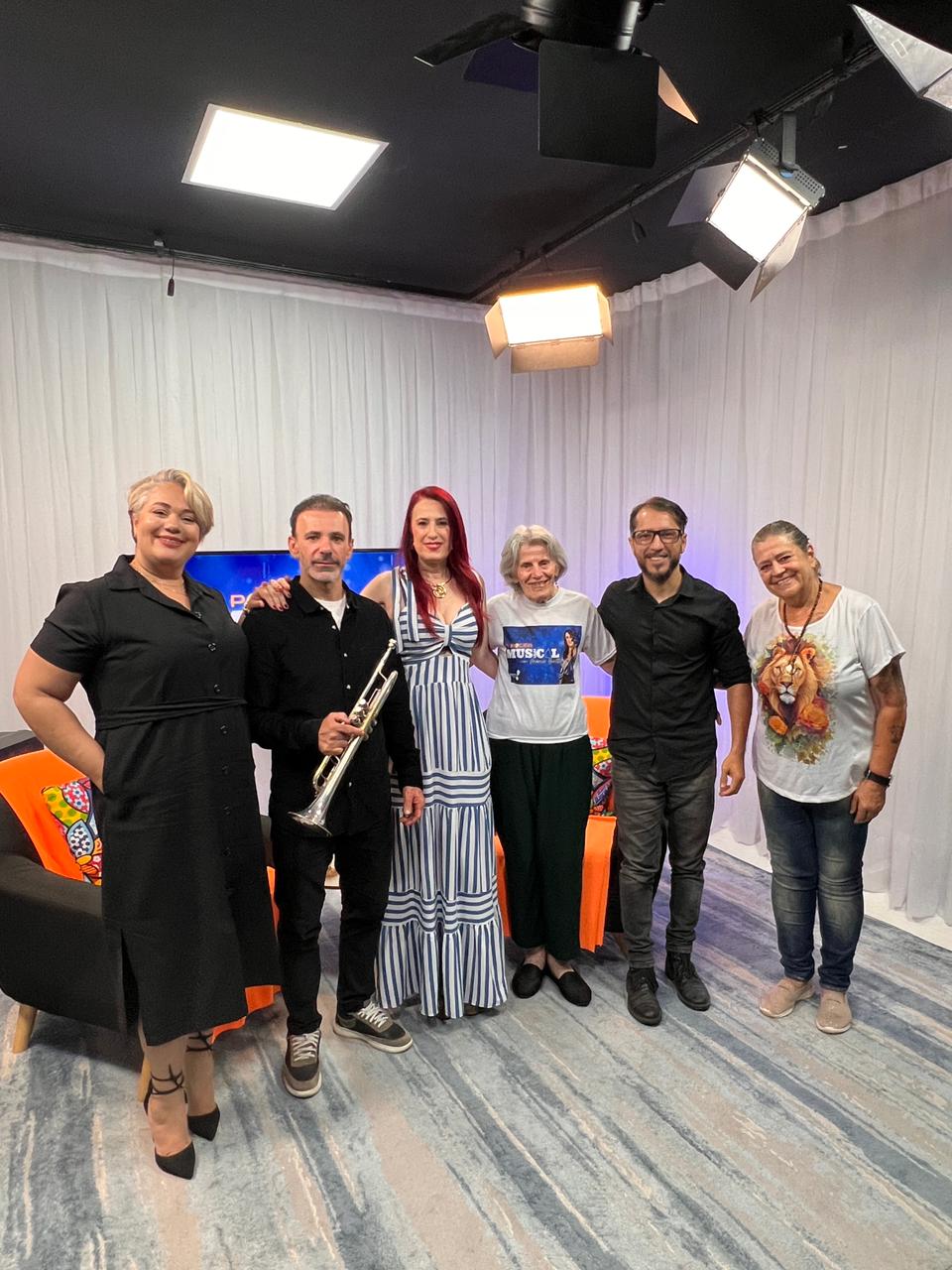 Convidados no estúdio do Programa O Poder Musical
